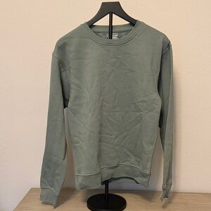 Classic Crewneck Men's Sweater in Sage Green